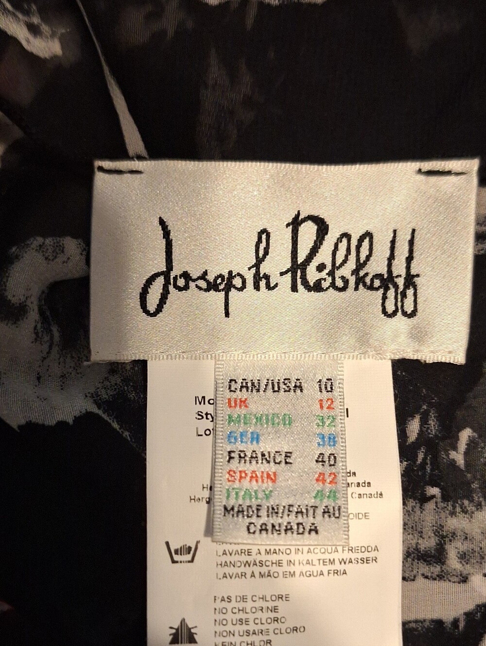 Joseph Ribkoff Asymmetrical Sheer Blouse - Picture 2 of 12